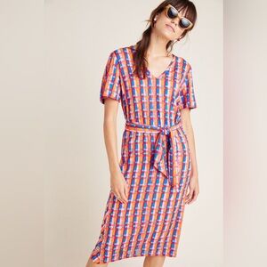 Anthropologie Abstract Midi Dress by Aryessa NYC NWT